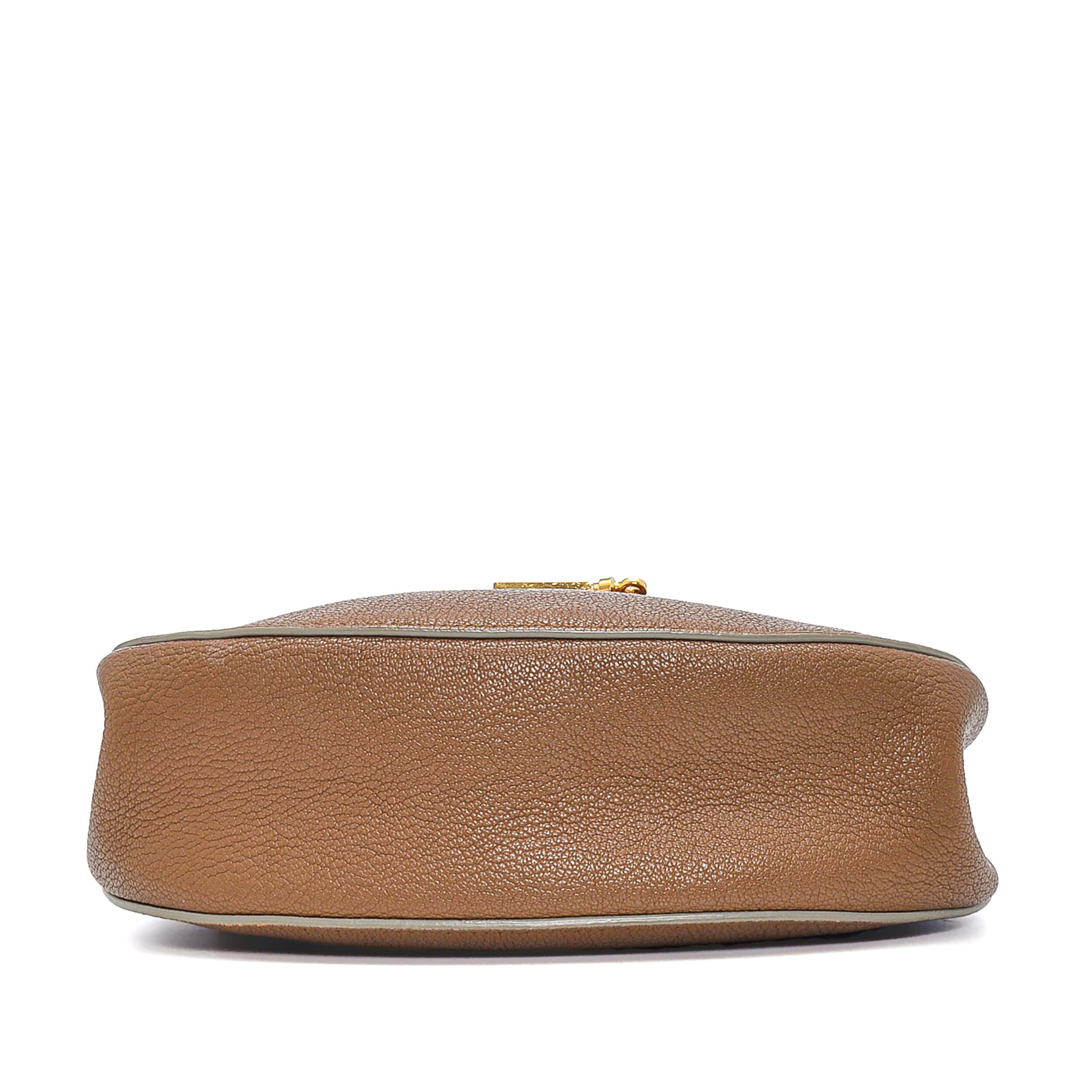 Chloe - Brown Leather Medium Drew Bag